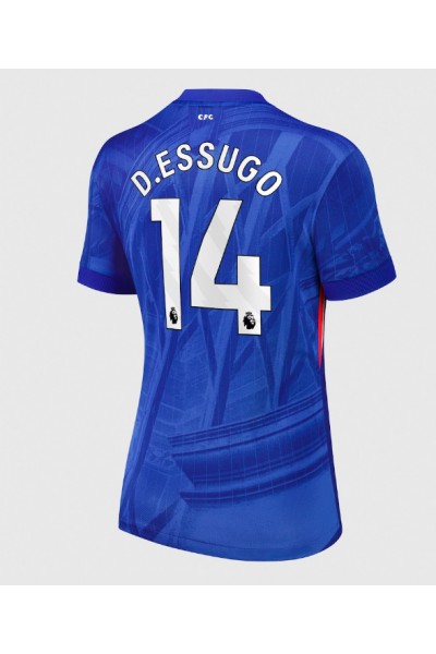 Chelsea Dario Essugo #14 Jalkapallovaatteet Naisten Kotipaita 2025-26 Lyhythihainen Chelsea Dario Essugo #14 Jalkapallovaatteet Naisten Kotipaita 2025-26 Lyhythihainen